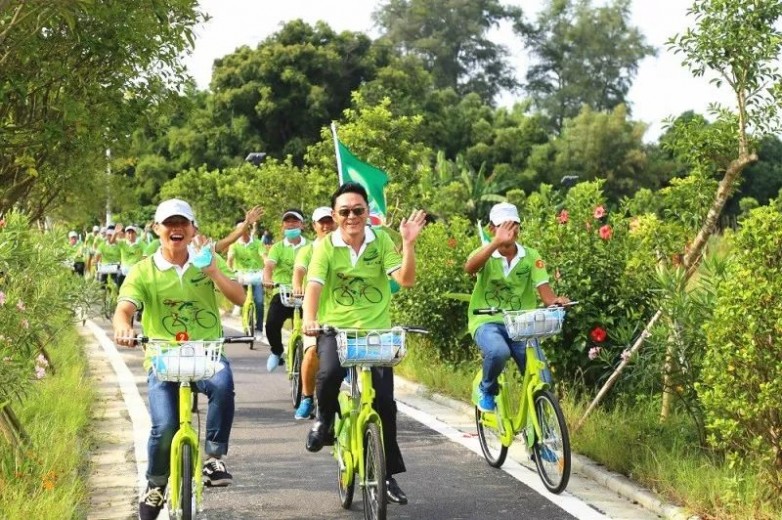 心夢之旅旅行社參與台NG体育官网app灣「休渔放生节」绿色骑行生态环境保护公益活动(图1)