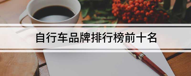 自行车品牌排行NG体育官网app榜前十名(图1)